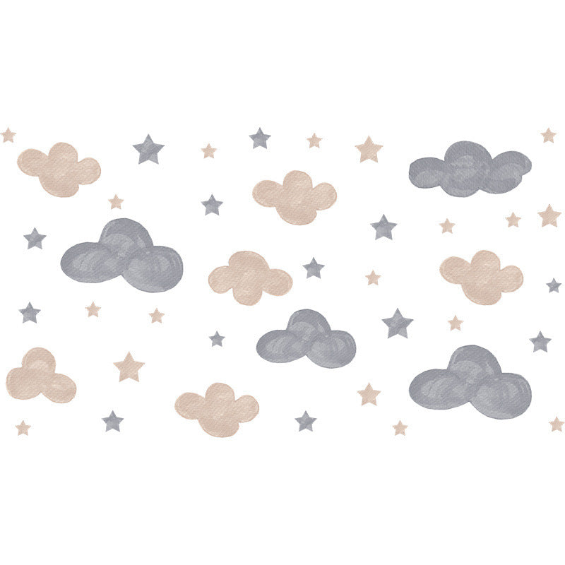 Watercolor Clouds Stars Kids Decorative Wall Sticker