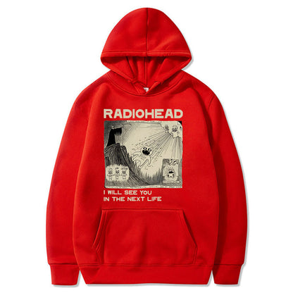 Vintage Radiohead Hoodie Men Oversized Hoodies
