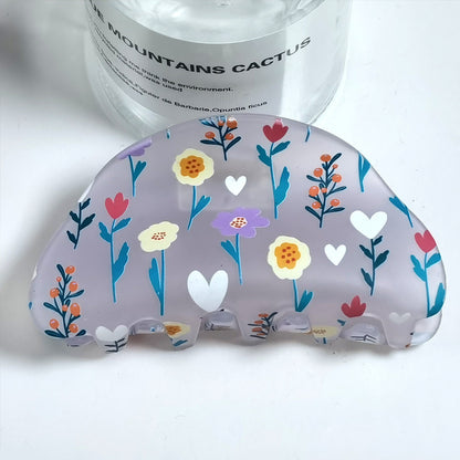 Frosted Hair Clip Flower