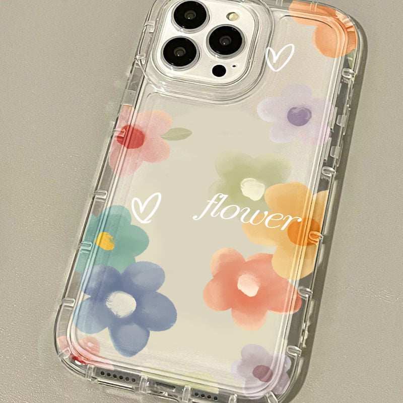 Couple Love Flower Space Phone Case