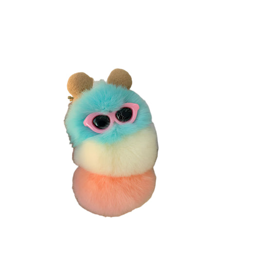 Personalized Creative Plush Doll Car Keychain