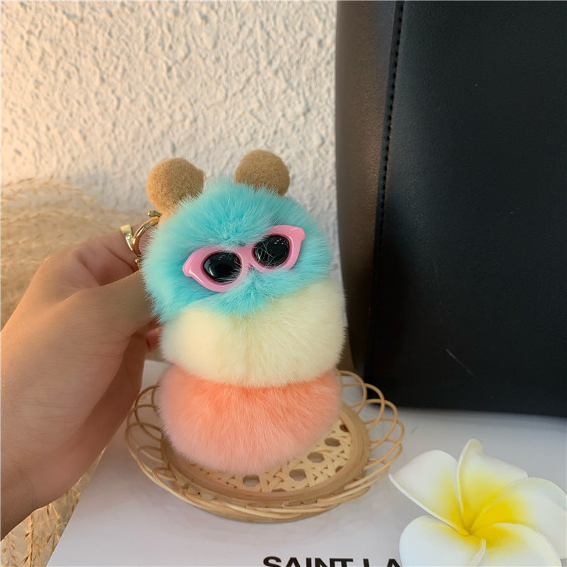 Personalized Creative Plush Doll Car Keychain