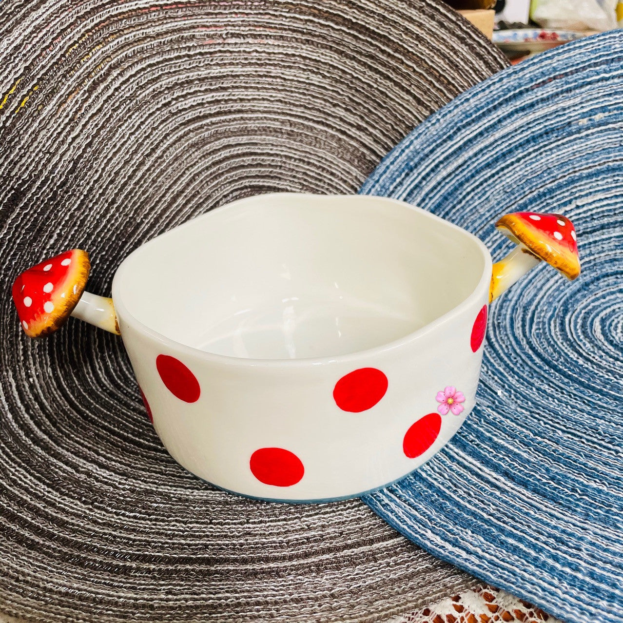 Hand Painted Ceramic Plate Soup Bowl