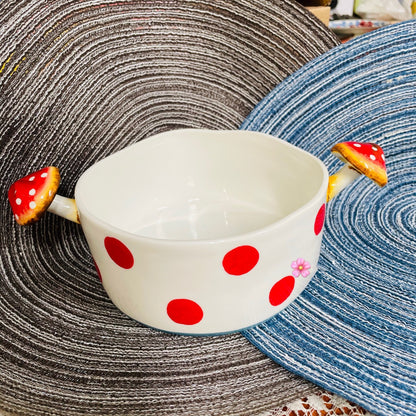 Hand Painted Ceramic Plate Soup Bowl