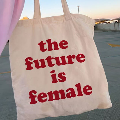 Y2K Floral Canvas Tote Bag