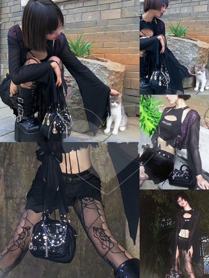 Soft Leather Y2k Spice Subculture Crossbody Bag