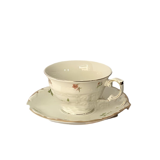 Retro Romantic Afternoon Tea Cup And Saucer Suit