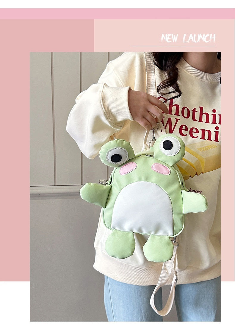 Cute Cartoon Frog Backpack
