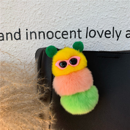 Personalized Creative Plush Doll Car Keychain