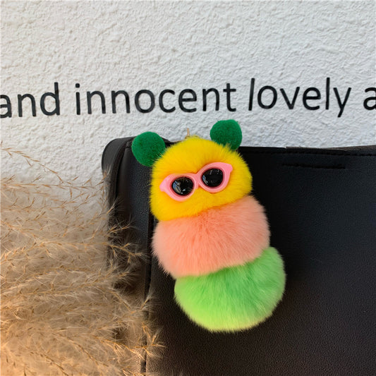 Personalized Creative Plush Doll Car Keychain