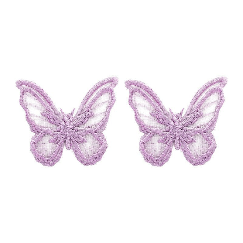 Women's Purple Flower Earrings