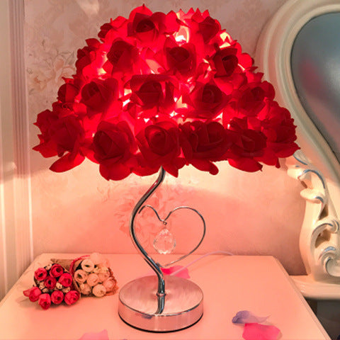 European Rose Table Lamp