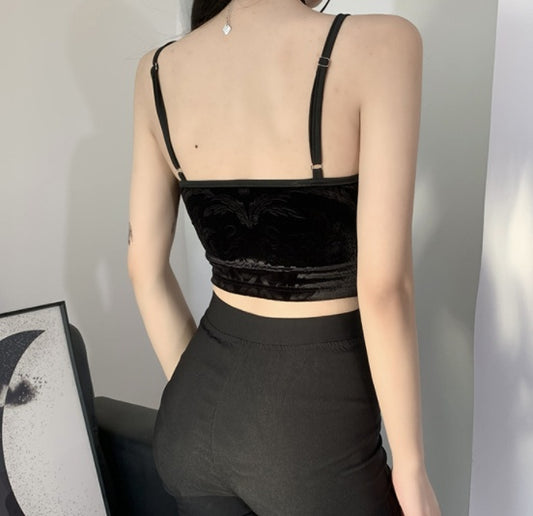 Lace Top Crop Vest