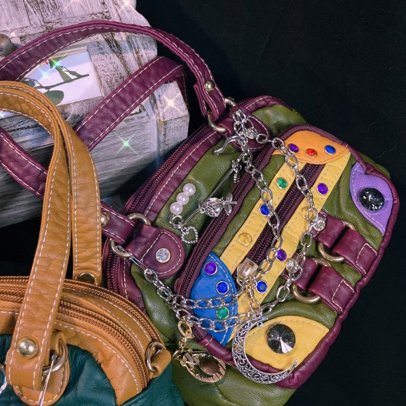 Soft Leather Y2k Spice Subculture Crossbody Bag