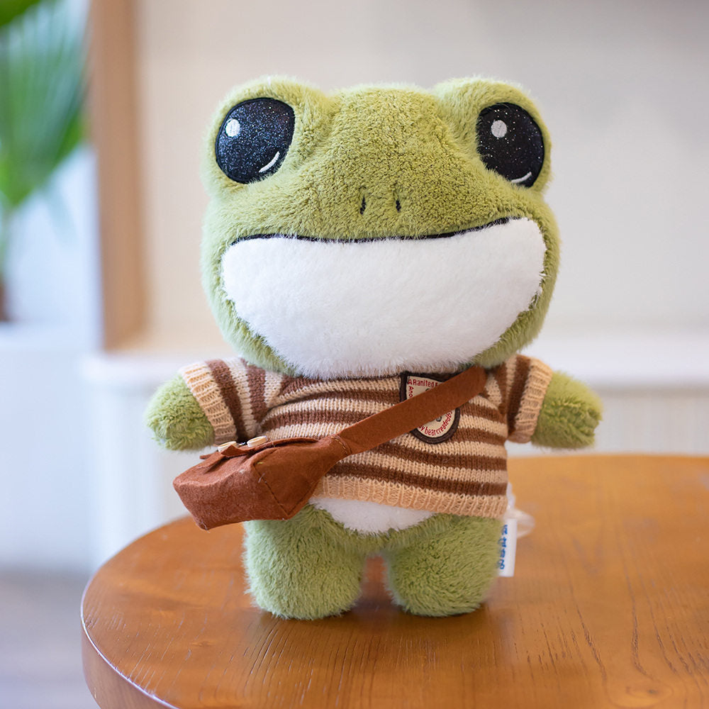 Cute Frog Backpack Plush Toy