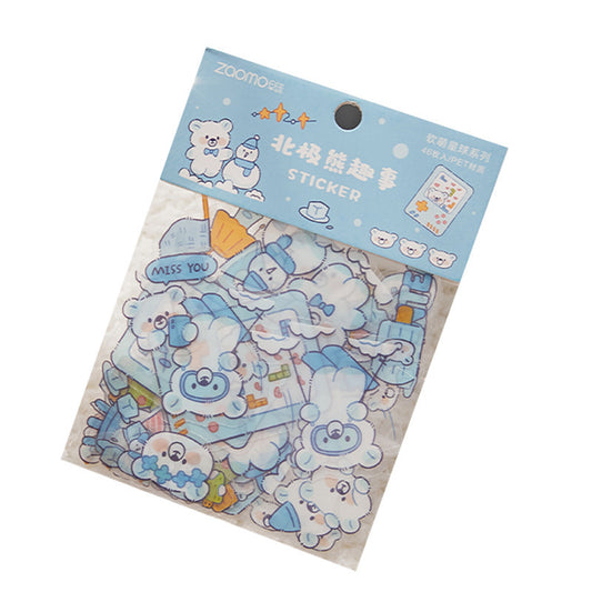 PET Soft Cute Planet Cute Animal Decoration Stickers