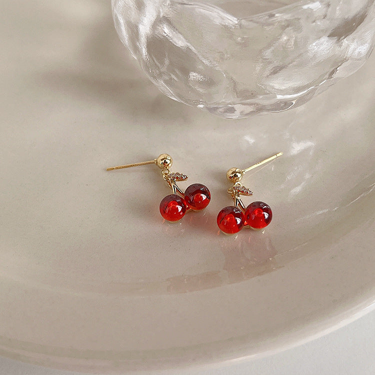 Red Cherry Garnet Necklace