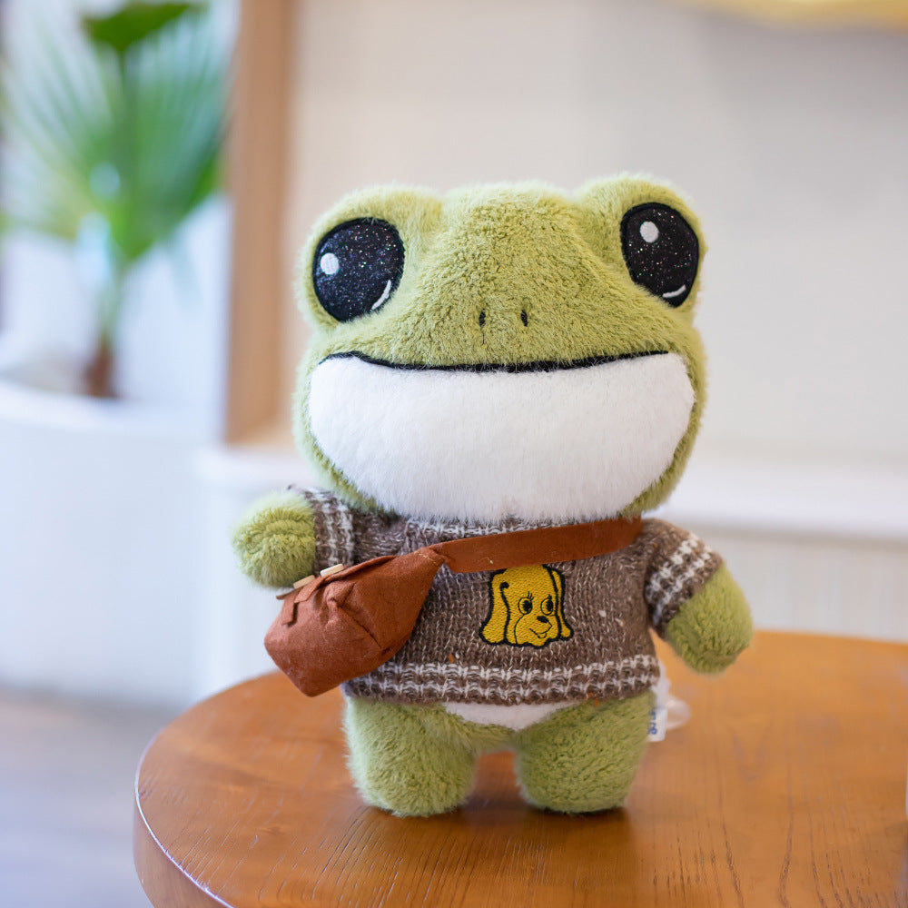 Cute Frog Backpack Plush Toy