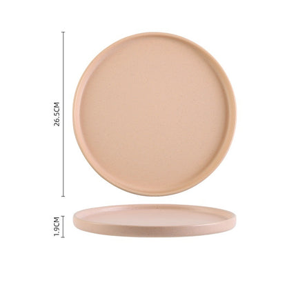 Household Plate Soup Bowl Ceramic Tableware Set