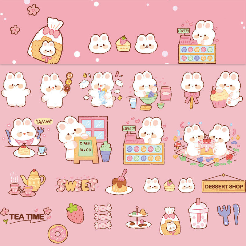 PET Soft Cute Planet Cute Animal Decoration Stickers