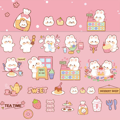 PET Soft Cute Planet Cute Animal Decoration Stickers