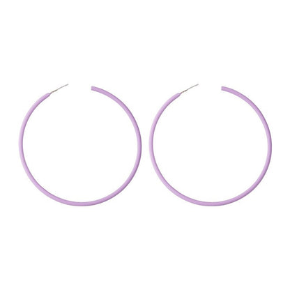 Women's Purple Flower Earrings
