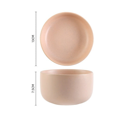 Household Plate Soup Bowl Ceramic Tableware Set