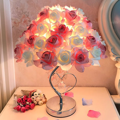 European Rose Table Lamp
