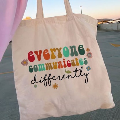 Y2K Floral Canvas Tote Bag