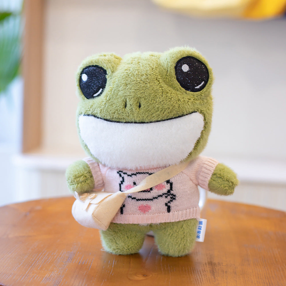 Cute Frog Backpack Plush Toy