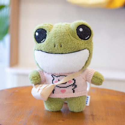 Cute Frog Backpack Plush Toy